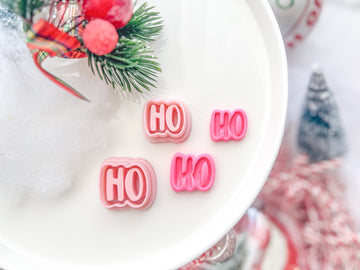 Christmas HO HO Polymer Clay Cutter